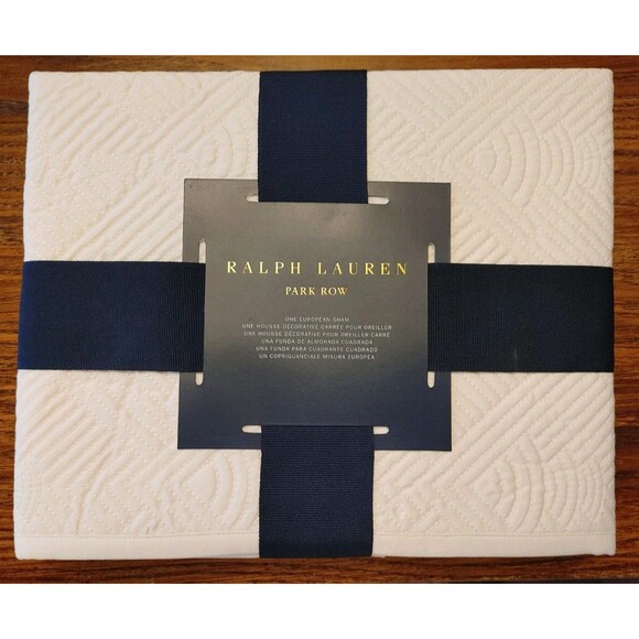 Ralph Lauren Other - NWT Ralph Lauren Euro Sham Park Row Elysia Quilted Chic Cream Classic (005)